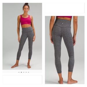 Lululemon Wunder Under midrise crop EUC Heather black Size 4